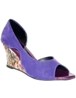 Fiorella Purple Peep Toes